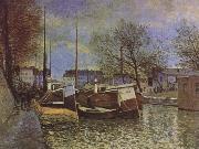 Alfred Sisley Saint-Martin Canal in Paris Spain oil painting artist